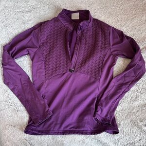 BALEAF Women's Horse Riding Shirts Long Sleeve Half Zip Pullover size small